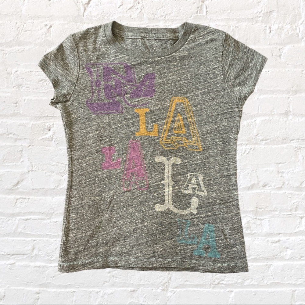 Peek… Kids T-shirt gray with multicolor lettering